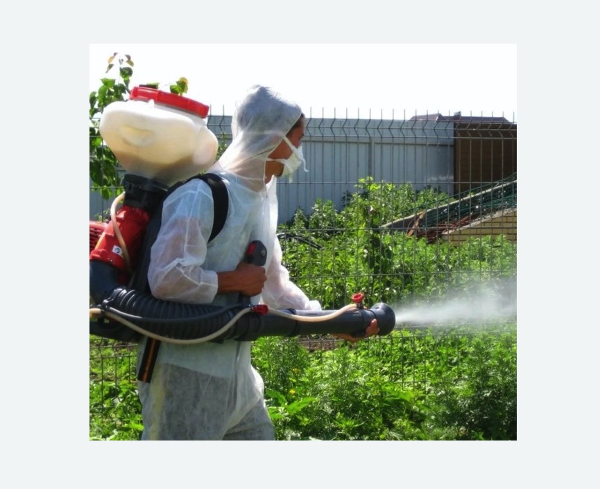 Акарицидная обработка территории на Соколе города Москвы