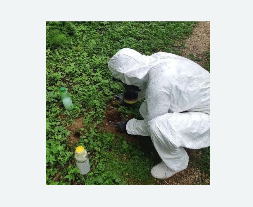 уничтожение кротов на участке на Соколе города Москвы